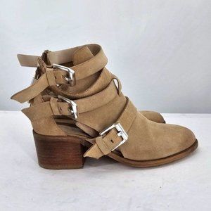 Zara Suede Ankle Booties